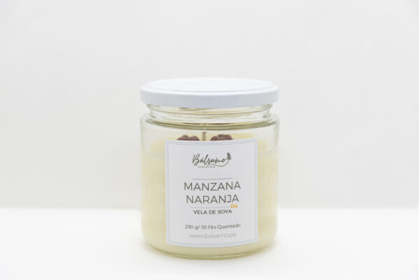 Vela de Soya - Manzana-Naranja - Imagen 2