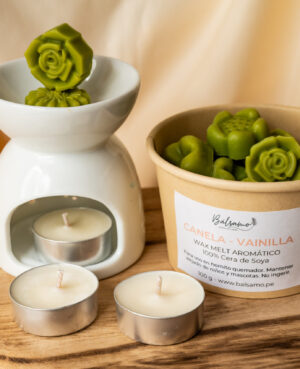 Pote Wax Melts + Horno Quemador + Tealight