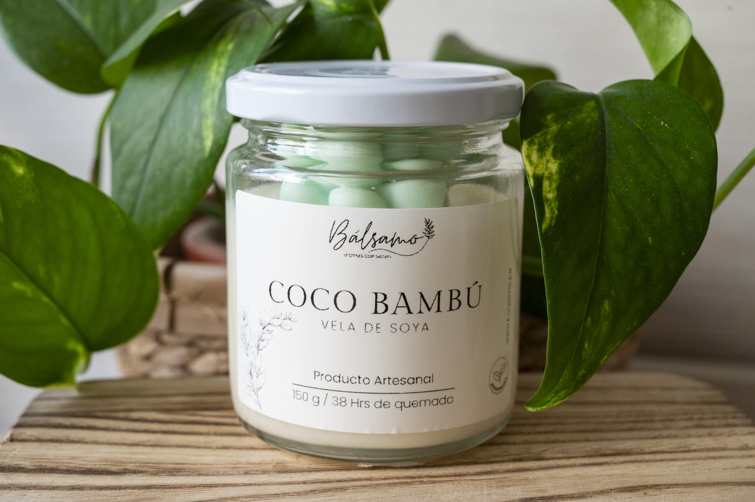 Vela de Soya - Coco-Bambú - Imagen 2