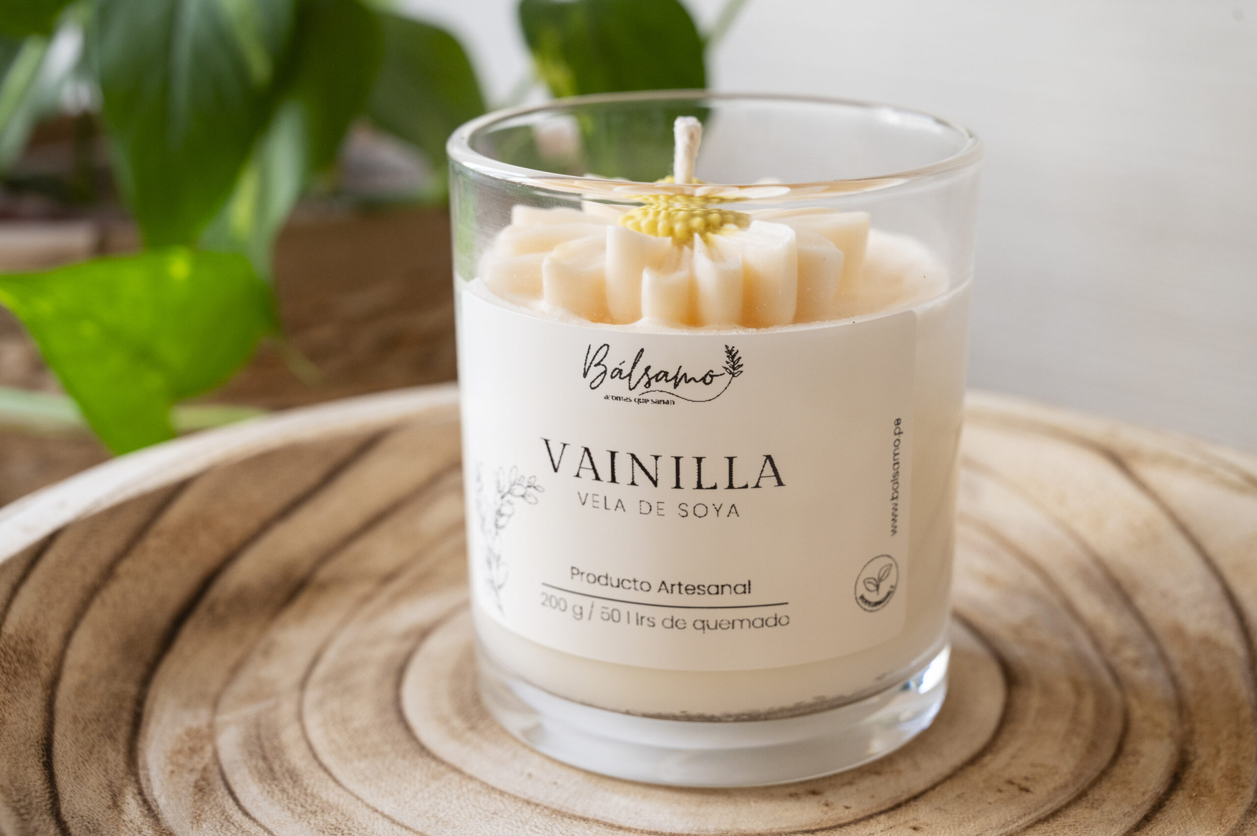 Vela de Soya (Vaso) - Vainilla