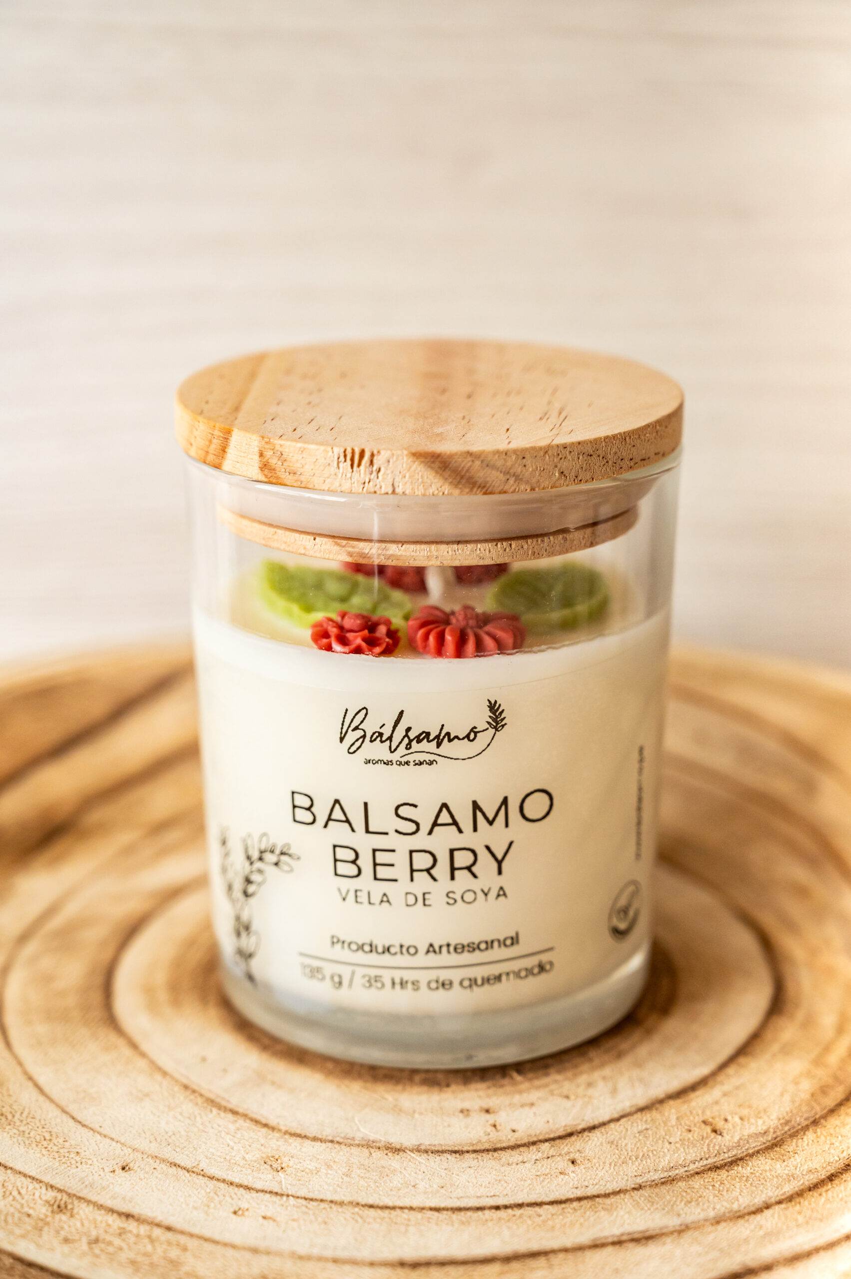 Vela de Soya (Vaso Tapa Madera) - Imagen 5