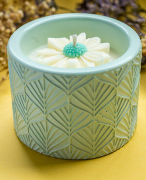 Vela de Soya - Concreto Hojas