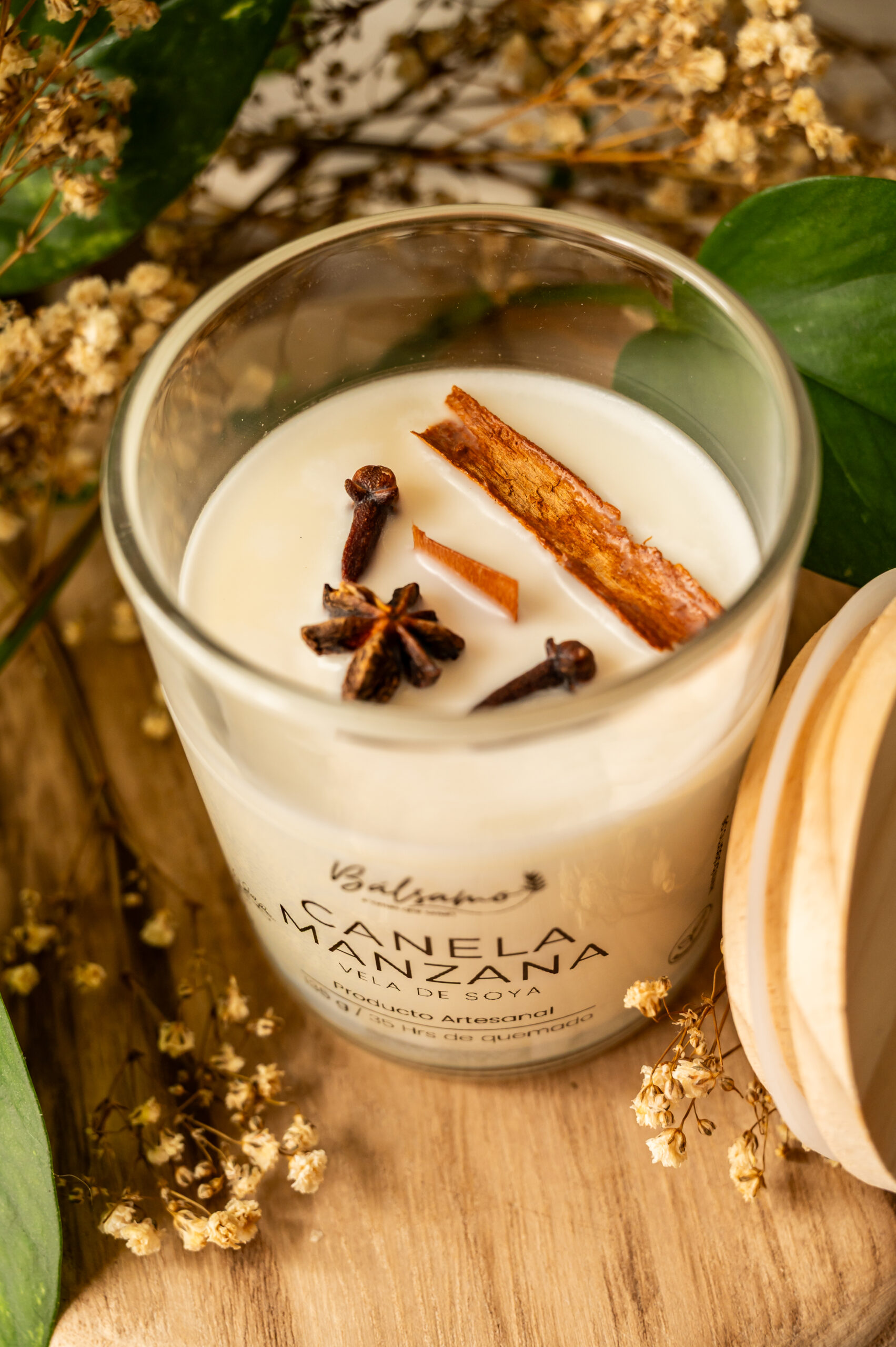 Vela de Soya (Vaso Tapa Madera) - Imagen 4