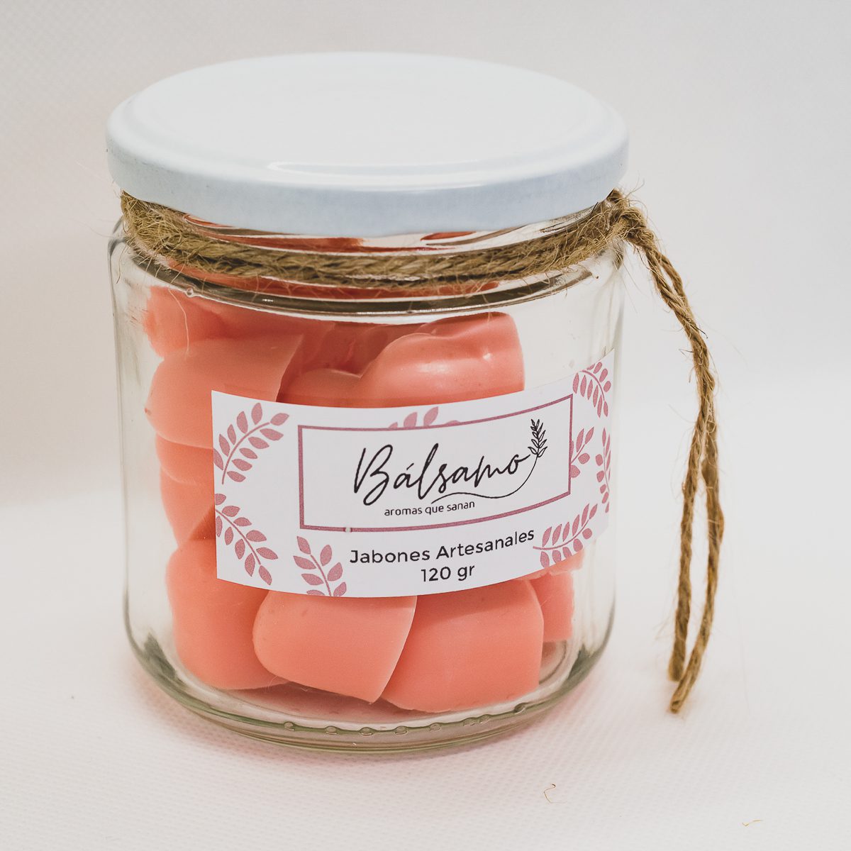 Mini Jabones en Frasco de Vidrio